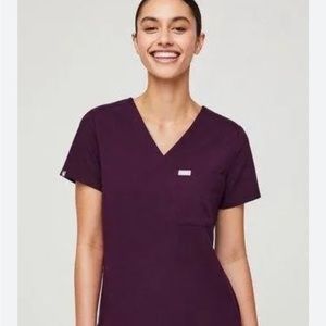 Figs Catarina Top XXS in Deep Purple